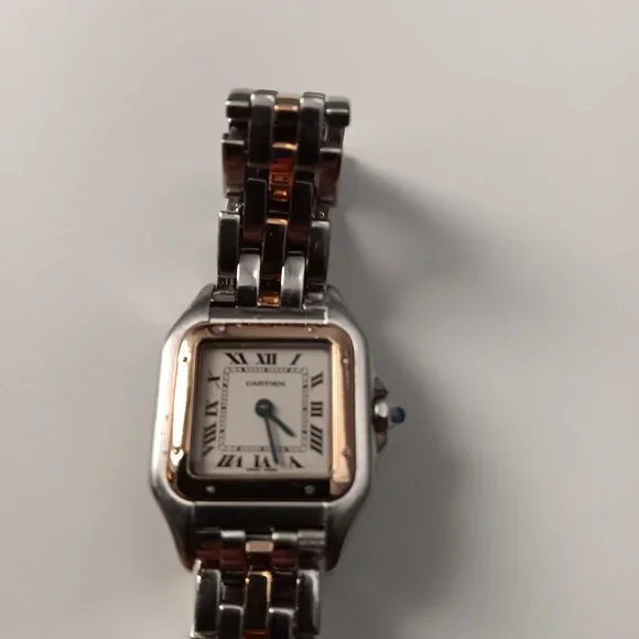 CARTIER GOLD AND SILVER LADIES WATCH - Picture 8 of 11